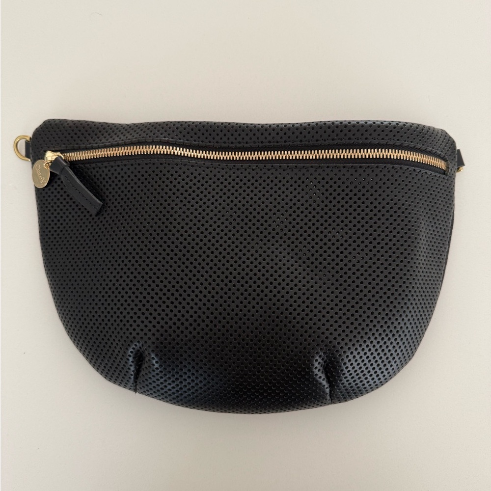 Clare V. Grande Fanny Black Perforated